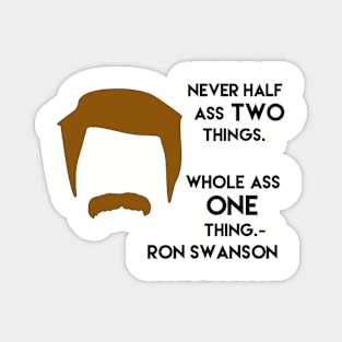 Ron Swanson quotes Magnet