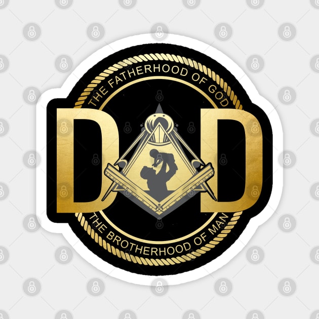 Masonic Dad Freemasonry Father's Day Freemason Magnet by JayD World