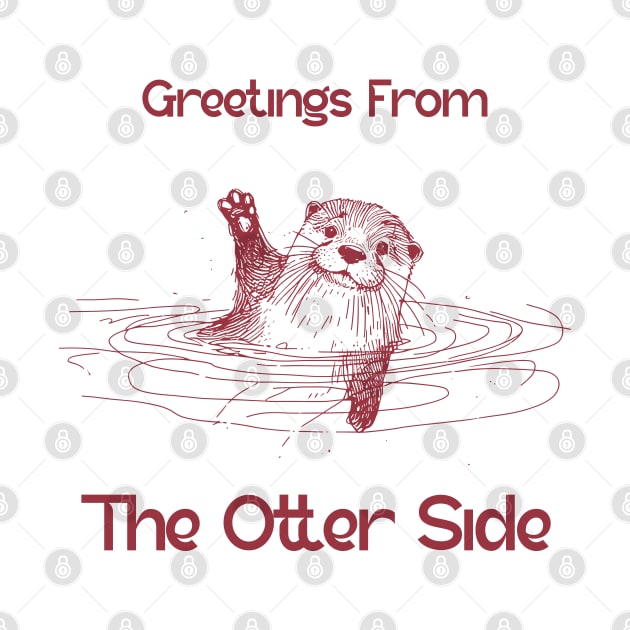 otter, otter animal, sea otter, cute otter, otter pun, funny otter by Thunder Biscuit