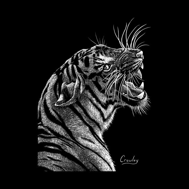 Tiger Roaring by StevenCrawleyDesigns