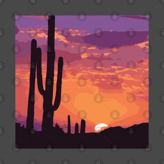 The Arid Cactus I Cowboy Ranch Dessert by Art by Ergate