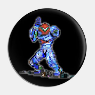 Metroid Dread Pixel Art Pin
