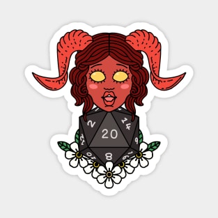 Tiefling and D20 Magnet