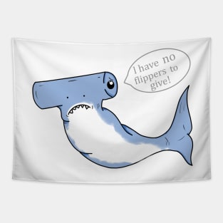 No Flipper Hammerhead Tapestry