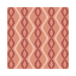 Geometric in Shades of Terracotta T-Shirt