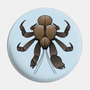 Coconut crab cartoon illustration Pin