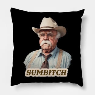 Portrait Wilford Brimley - SUMBITCH Pillow