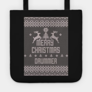 Merry Christmas DRUMMER Tote