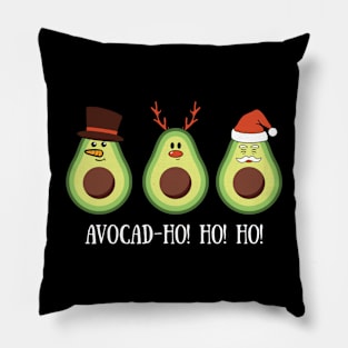 Avocad-Ho Ho Ho Funny Avocado Christmas Pillow