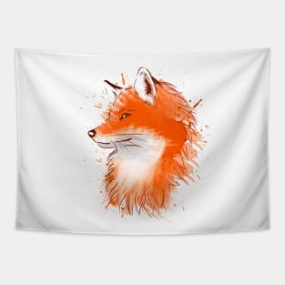 Water Color Fox Tapestry