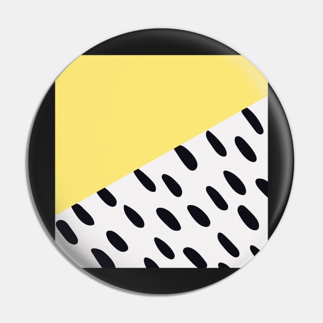 Yellow Pastel pattern Pin by RedGraph