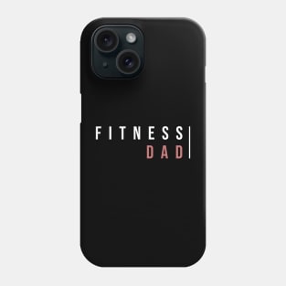 FITNESS DAD (DARK BG) | Minimal Text Aesthetic Streetwear Unisex Design for Fitness/Athletes, Dad, Father, Grandfather, Granddad | Shirt, Hoodie, Coffee Mug, Mug, Apparel, Sticker, Gift, Pins, Totes, Magnets, Pillows Phone Case