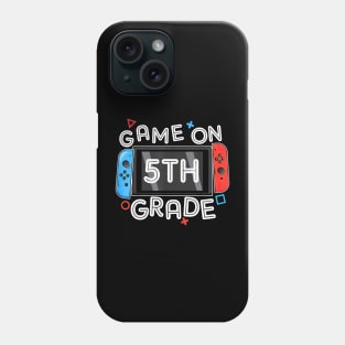 Gamer Back To School Funny Game On 5th Grade Phone Case