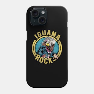 Lizard Rockstar - Iguana Rock Phone Case