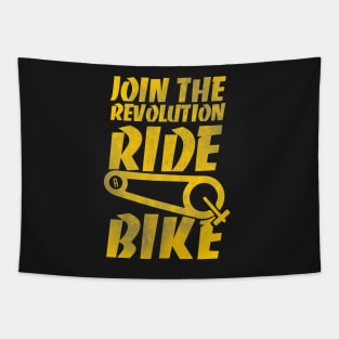 Ride a Bike tshirt , Funny statement shirt Tapestry