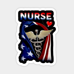 Printed Proud Nurse shirt Magnet