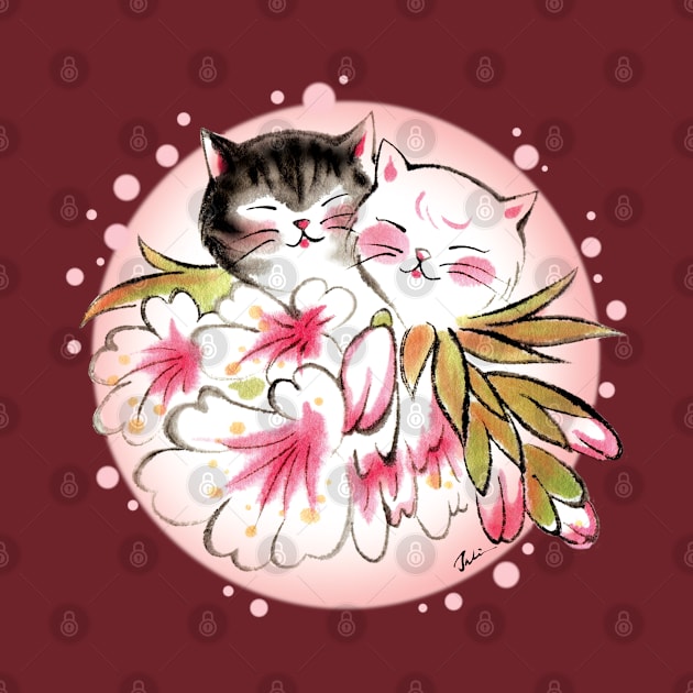 Blossom cats lover by juliewu