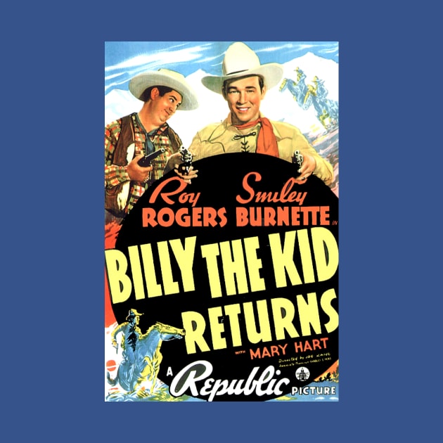 Classic Western Movie Poster - Billy the Kid Returns by Starbase79