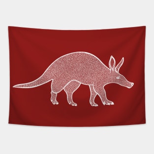 Aardvark - hand drawn African Animal ink art design Tapestry