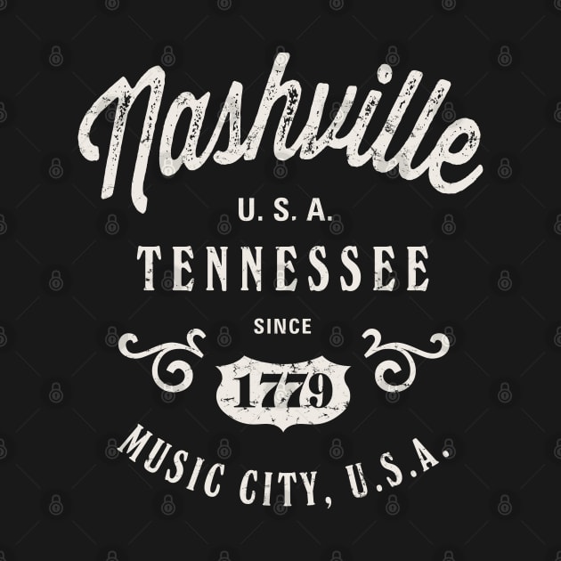 Nashville Tennessee USA Vintage by Designkix