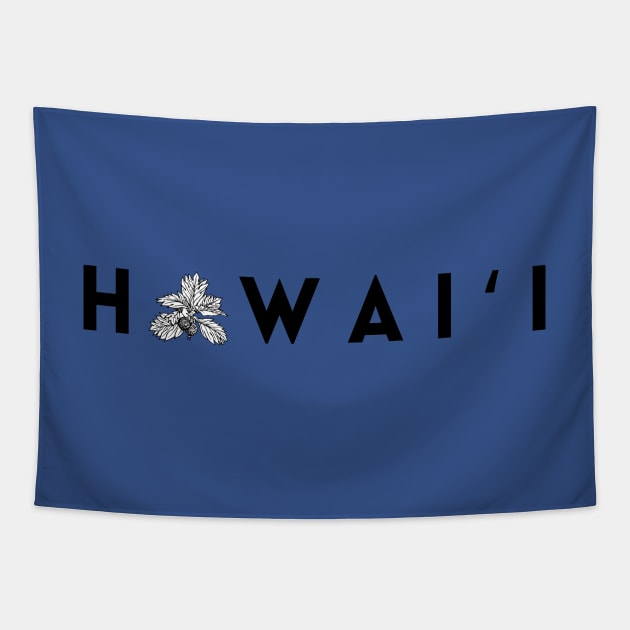 hawaii ulu plant breadfruit word graphic design Tapestry by maplunk