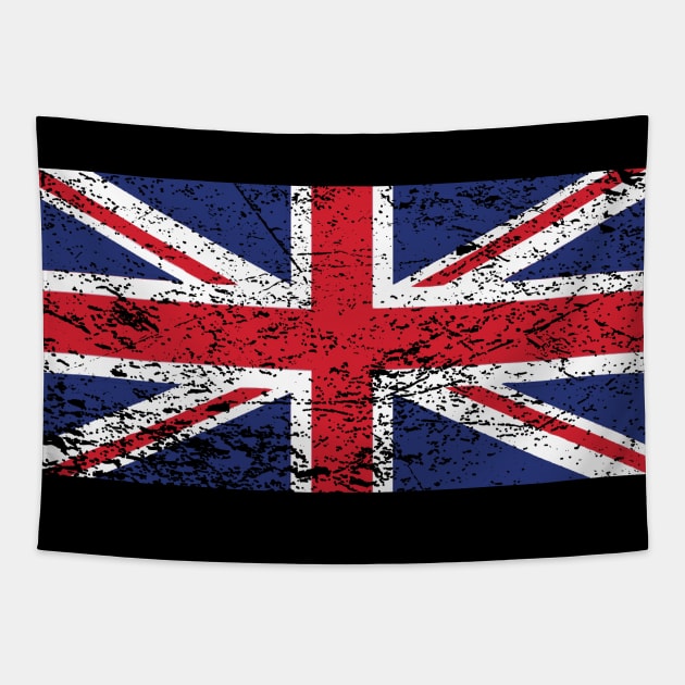 UK flag distressed Tapestry by Illustratorator