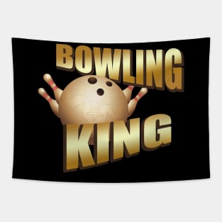 Bowling King Bowler Gift Tapestry