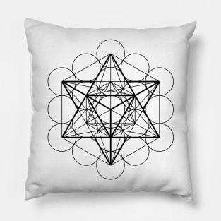 Metatron's Cube Merkaba Sacred Geometry Pillow