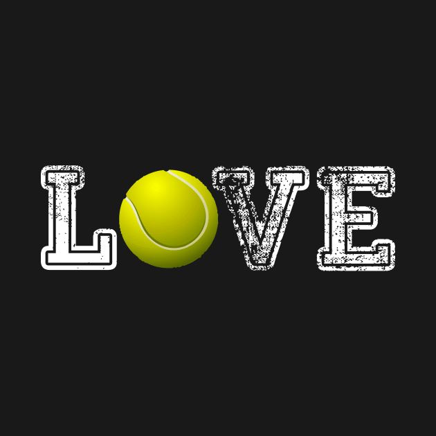 Tennis distressed ball t shirt cute dad mom love by schaefersialice