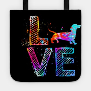 Colorful Dachshund Dog Mom Gifts Dachshund Tote