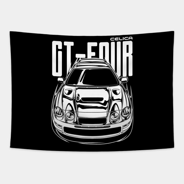 Toyota Celica GT-Four (White Print) Tapestry by idrdesign