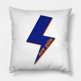 New Paltz Glitter Lightning Pillow