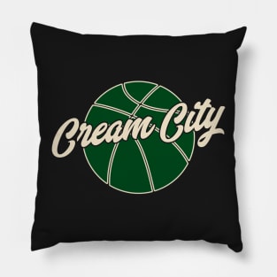 Cream City Milwaukee Wisconsin Basketball Fans Bucks Pillow