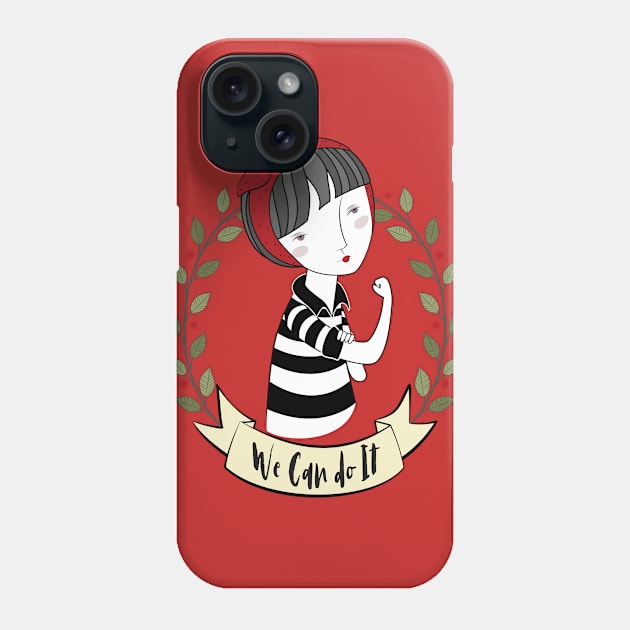 we can do it - feminist Phone Case by MissCactusArt