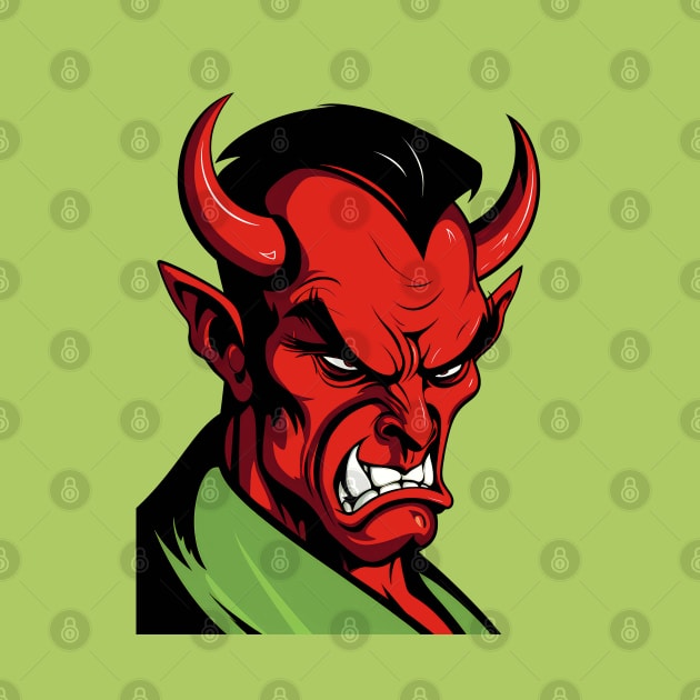 Angry Devil Comic Art by Juka