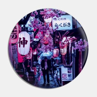 Tokyo Street Neon Synthwave Pin