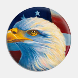 American Flag and Bald Eagle 3 Pin