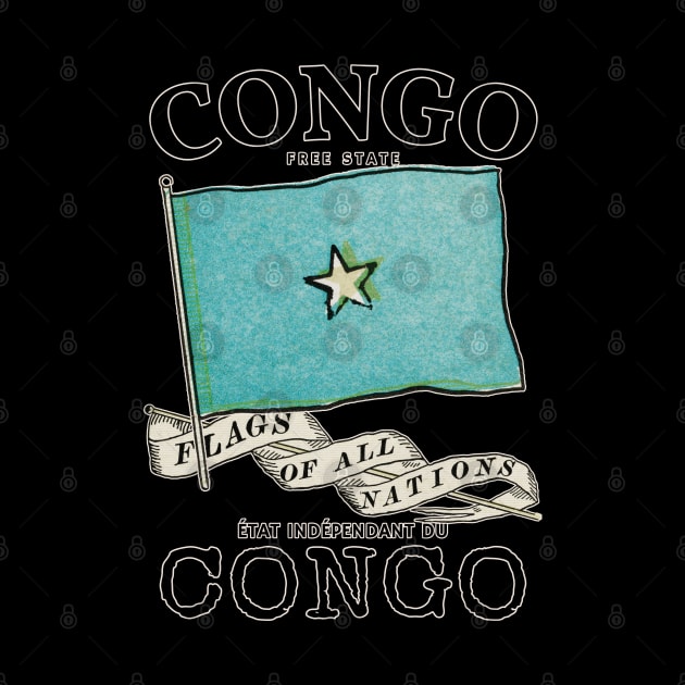 Vintage Flag of Congo by KewaleeTee