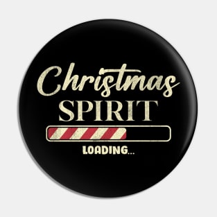 Christmas Spirit Loading Holidays Winter Pin