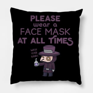 Please Wear A Face Mask Pillow