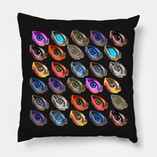 Collection of Strange Eyes Pillow