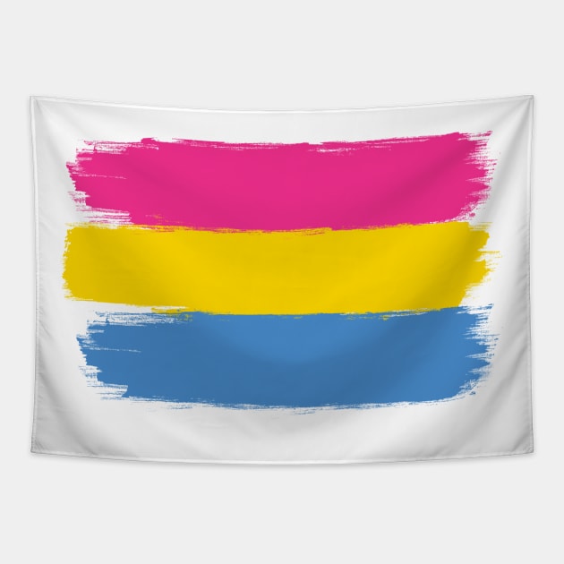 Pansexual Flag Stripes Tapestry by McNutt