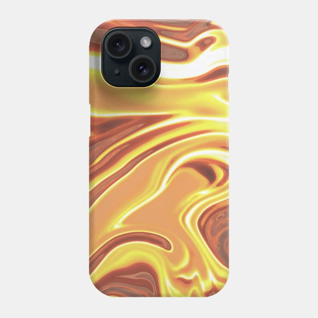 Sunset Marble Liquid Waves colors grading pattern Phone Case by Dolta