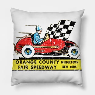 Vintage Orange County Fair Speedway Pillow