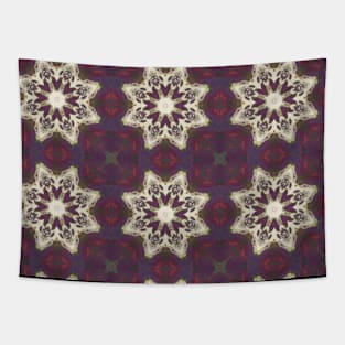 Purple and White Star Pattern - WelshDesignsTP003 Tapestry