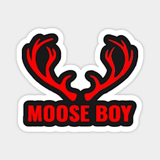 MOOSE BOY RED/BLACK Magnet