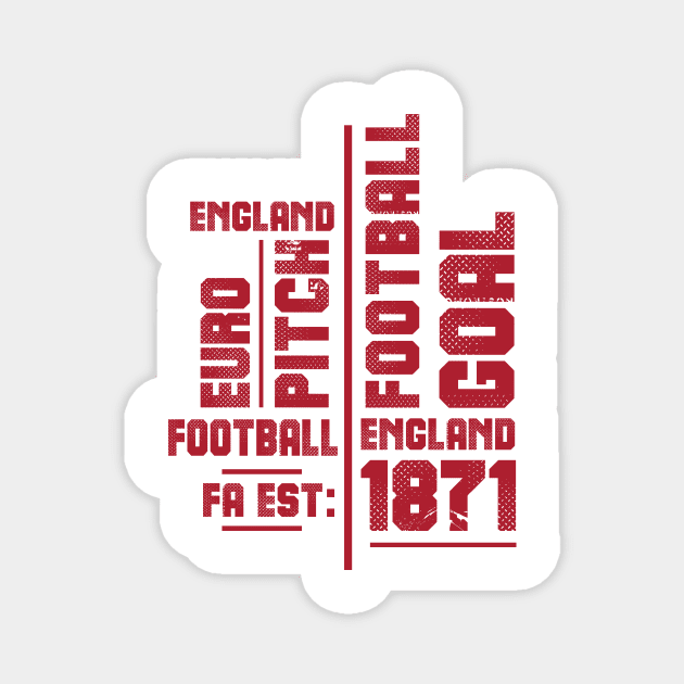 England Football Fan Memorabilia Magnet by CGD