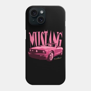 Pink Mustang T-Shirt Phone Case