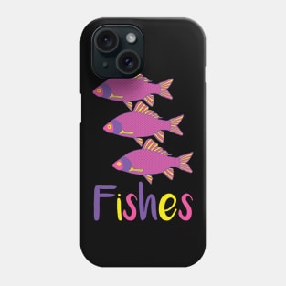 Purple and Pink Tropical Fish Trio Phone Case