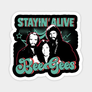 Retro bee gees Magnet